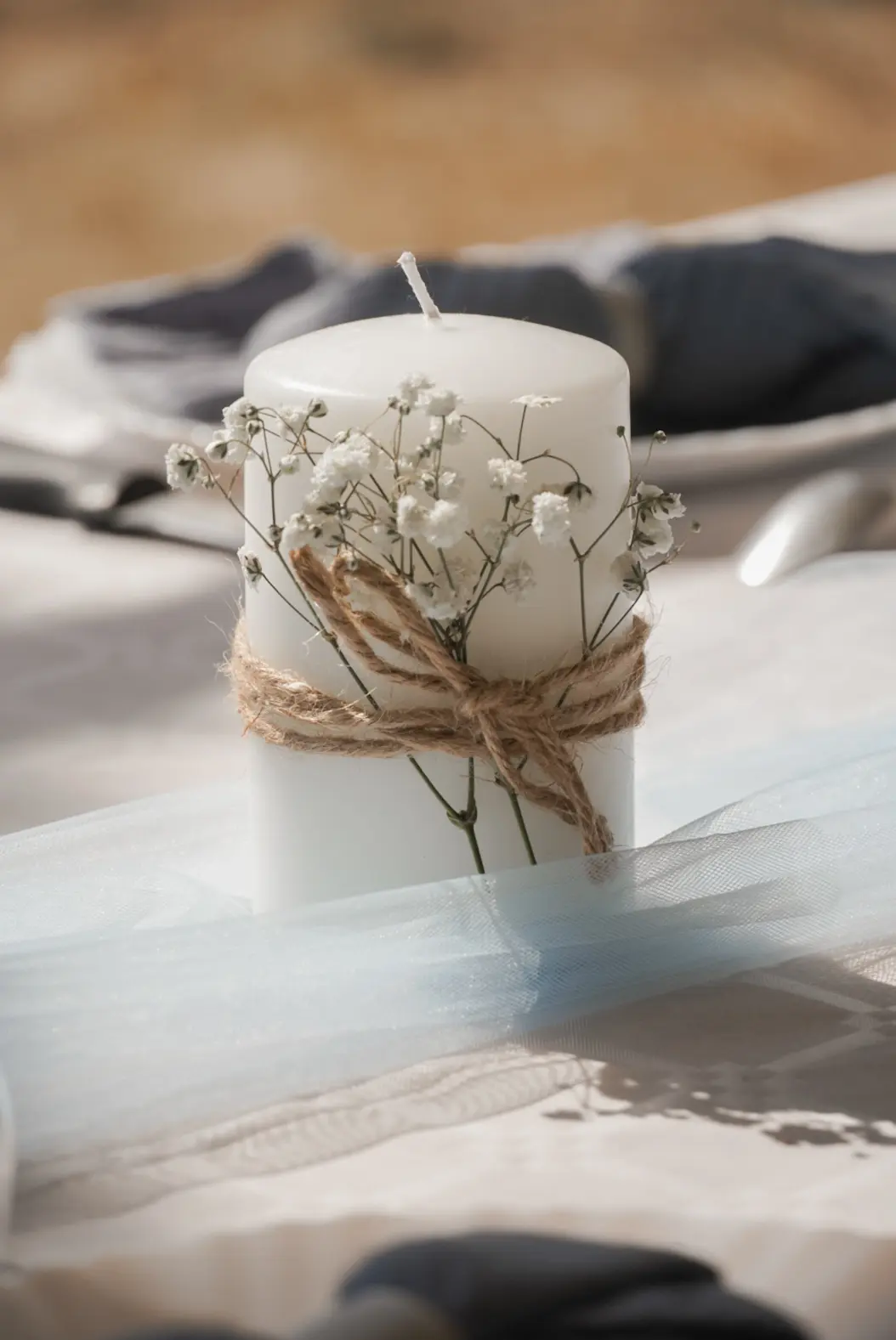 Bougies sur la table