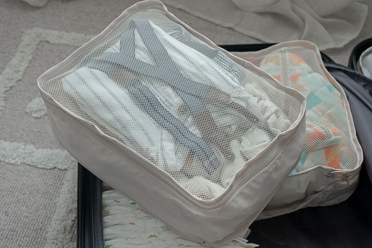 valise Elio-5 Focus pochettes de rangements